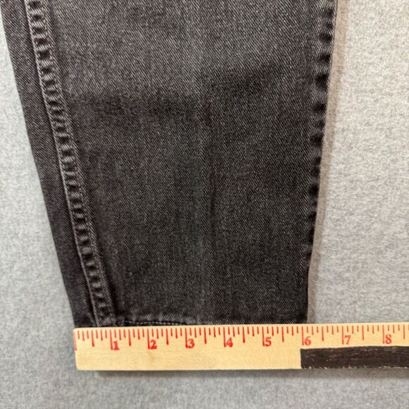 Levis Jeans Womens Size 8 550 Black High Rise Tapered Relaxed Fit Preppy - Picture 5 of 10